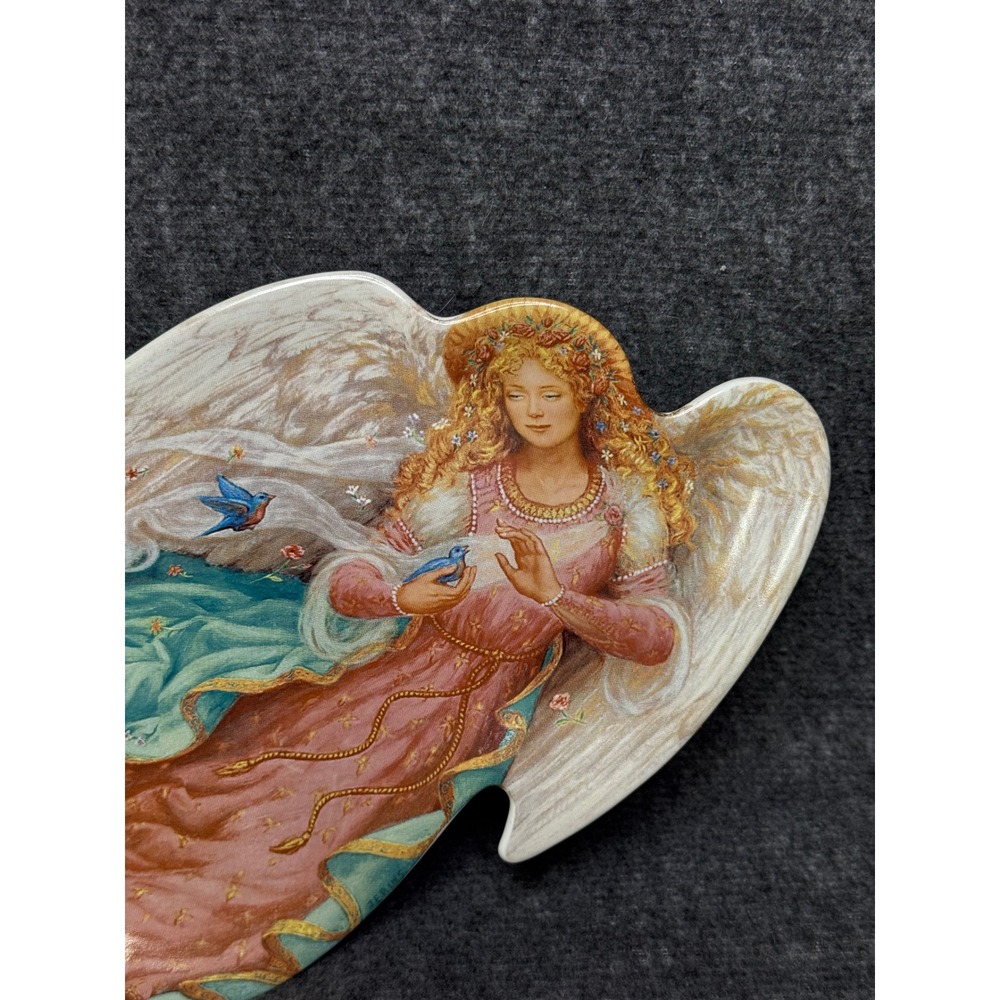 Bradford Exchange Spring's Blossom Angel Plate Edgar Jerins 1997 Vintage 5275A